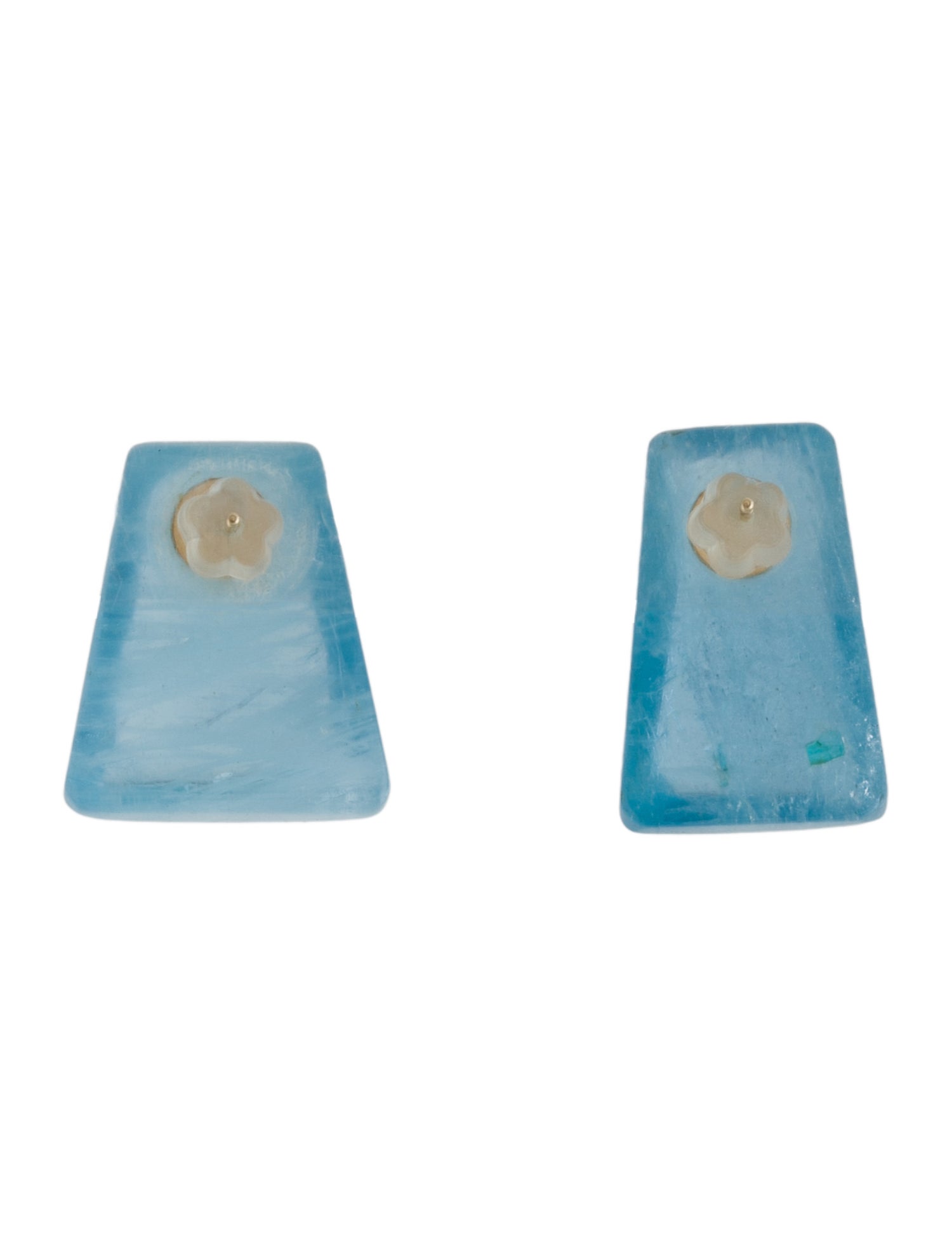 Earrings 14K Aquamarine Stud Earrings